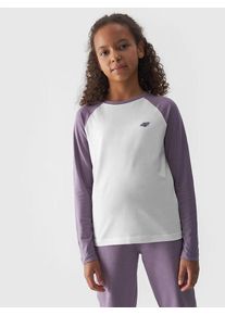 4F Longsleeve paars/wit - 51% | Maat: 158 |