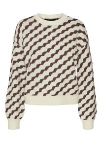 Véro Moda Vero Moda Trui crème/bruin - 42% | Maat: XS |