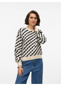 Véro Moda Vero Moda Trui crème/zwart - 42% | Maat: XS |