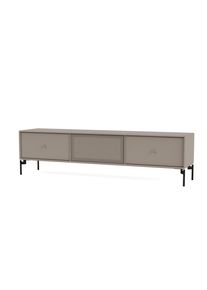 Octave V Étagère TV Truffle - cadre noir Montana QUICK SHIP