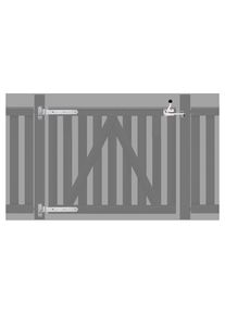 Kit de ferrures portail jardin bois composite, RAJA TraumGarten à prix bas