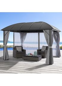 Konifera Pavillon »Juni«, BxT: 300x365 cm oder 300x425 cm, Aluminiumgestell