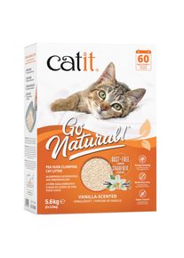 Litière CATIT Go Natural senteur vanille pour chat - 5,6 kg (2 x 2,8 kg)