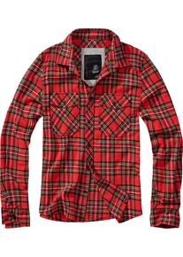 Brandit Checkshirt, shirt , kleur: Rood/Zwart/Wit , maat: S