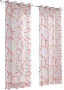 HEINE HOME unisex Dekoratívna záclona bielo-červená veľkosť 145 x 140 cm
