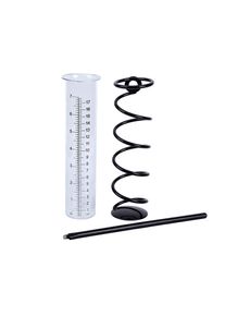 Sunxury - Pluviomètre Extérieur, 17 barème Pluviomètre de Jardin Exterieur en Verre avec Piquet et Spirale Métallique Amovible Rain Gauge pour Cour,