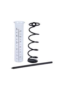 Sunxury - Pluviomètre Extérieur, 12 barème Pluviomètre de Jardin Exterieur en Verre avec Piquet et Spirale Métallique Amovible Rain Gauge pour Cour,