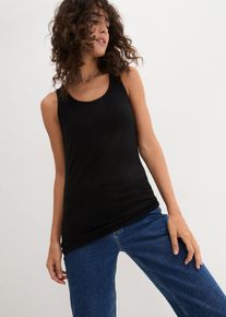 Lot de 2 débardeurs extensibles - noir - taille 34/36 (XS) avec coton - bonprix