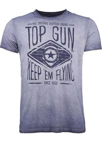 Top Gun Growl, T-shirt , kleur: blauw , maat: M