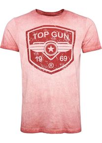 Top Gun Powerful, T-shirt , kleur: rood , maat: 3XL