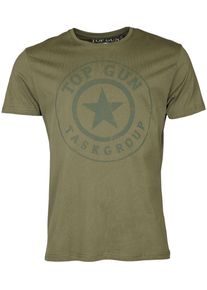 Top Gun 2110, t-shirt , kleur: olijf , maat: S