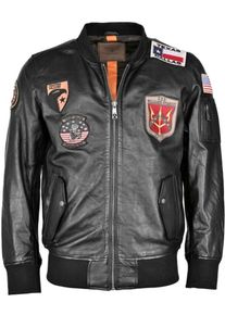 Top Gun TG20212112, veste en cuir , couleur: Noir , taille: L