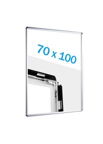 Cadre clic-clac B1 standard argent | 25 mm | rond, aluminium