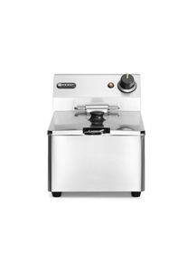 ich-zapfe Friteuse - Edelstahl, 6 l, mit Sicherheitsthermostat und Kaltzone