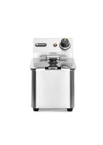 ich-zapfe Friteuse - Edelstahl, 4 l, mit Sicherheits-Thermostat und Kaltzone