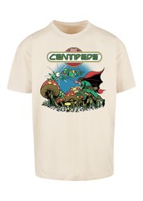 F4NT4STIC Shirt 'Centipede Atari Retro Gaming' Herren sand / mischfarben Größe L