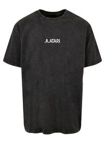 F4NT4STIC T-Shirt 'Atari Games Logo White Retro Gaming Horizontal' Herren mischfarben / schwarz Größe L