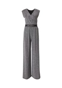 K by KARL LAGERFELD Karl Lagerfeld Dames Jumpsuit zilvergrijs / zwart / transparant XS