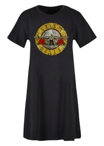 F4NT4STIC Dames Jurk 'Guns 'n' Roses Vintage Classic Logo Black' geel / groen / rood / zwart / wit 48