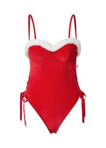 Hunkemöller Hunkemöller Body 'Jovie' dla kobiet czerwony / biały Rozmiar XS