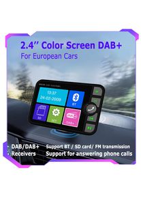 2.4-inch Color LCD DAB/DAB+ Radio Receiver Bluetooth-compatible MP3 Player FM Car Digital Signal Broadcasting For European Cars