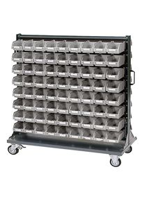 Onderwagen voor magazijnstellingen voor kleine onderdelen ECO, met magazijnbakken, h x d = 1065 x 550 mm