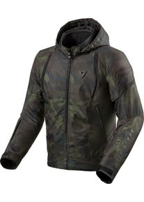 Revit Flare 2, textieljas waterdicht , kleur: donkergroen , maat: S