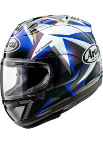 Arai RX-7V Evo MVK Stars, kask integralny , kolor: Czarny/Biały/Niebieski/Złoty , rozmiar: M