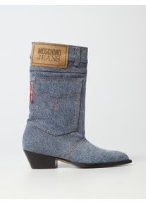 Boots MOSCHINO JEANS Woman color Blue