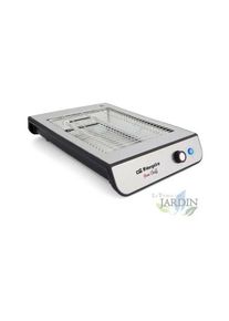 Grille-pain Plat Horizontal Turbo EasyToast. 3 Résistances en Quartz, 6 Niveaux de Puissance, Plateau Ramasse-miettes, 600W