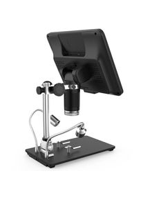 OWSOO Andonstar AD208S Écran d'affichage lcd de 8,5 pouces Microscope numérique 5X-1200X 1280 800 Outil de soudage à portée 1080P réglable, avec deux