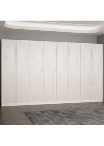 Armoire 8 portes modèle 2 Vitas L360cm Bois Blanc