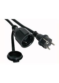 Perel Cable prolongador de goma - 10 m - 3g2.5 - toma de tierra lateral