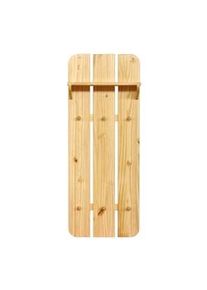 Möbilia Möbilia Perchero de pared | 6 ganchos, 1 balda | madera maciza de pino | color natural | An 47 x Pr 20 x Al 121 cm
