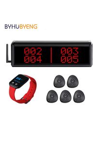 BYHUBYENG Receiver Wireless Attrezzatura Ristorazione Bell Restaurant Button Call Waiter Desk Cafe Vibration Ring Nurses Watch
