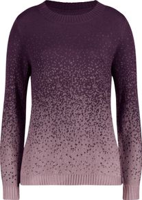 Damen Jacquardpullover aus Jacquard-Strick traube-gemustert Gr&ouml;&szlig;e 40