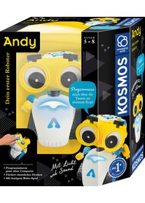 Kosmos Experimentierkasten »Andy, Dein Erster Roboter«, Mit Licht Und Sound gelb, Experimentierset »Andy, Dein erster Roboter«