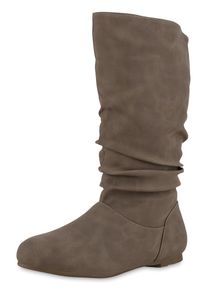 VAN HILL Stiefel Damen braun / khaki Größe 36