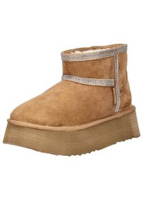 Steve Madden Dames Enkellaarsjes karamel / zilver 42