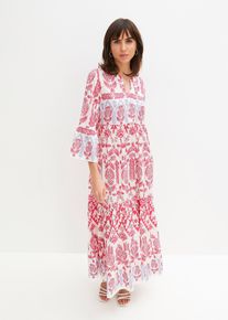 Maxi jurk van soepel vallende viscose - wit - maat 40 - viscose - bonprix