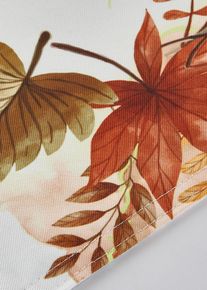 Placemats met bladerprint (set van 2) - wit - maat 30x45 cm - bonprix