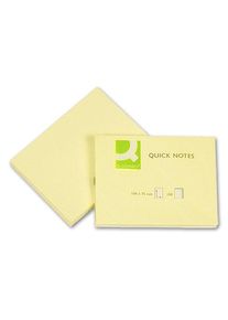 Haftnotizen gelb 100 x 75 mm Q-Connect, 100 Blatt