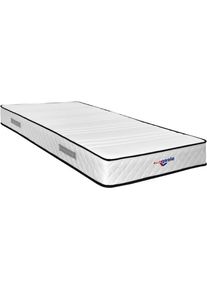 Matelas mathieu a Ressorts + 3 cm de face de contact Latex 70 Kg/m3 + Alese 80x200 Hauteur +/- 20 cm - Accueil Moelleux - Soutien Ferme - 5 Zones de