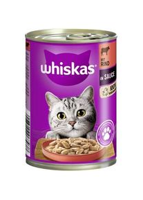 whiskas Adult 1+ Sauce 12x400g Rind & Leber