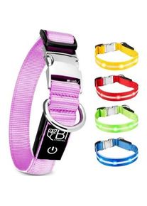 Petsation Leuchthalsband Hundehalsband pink XS