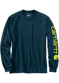 Carhartt Logo, sweatshirt , kleur: Donkerblauw (H70) , maat: XL