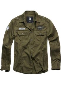 Brandit Luis Vintage, shirt , kleur: olijf , maat: S