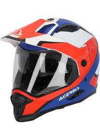 Acerbis Reactive, enduro helm , kleur: Wit/Blauw/Rood , maat: XS