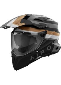 Airoh Commander 2 Doom, casque enduro , couleur: Mat Noir/Gris/Or , taille: L