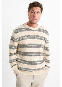 C&Amp;A Sweter-w paski, Beżowy, Rozmiar: 2XL